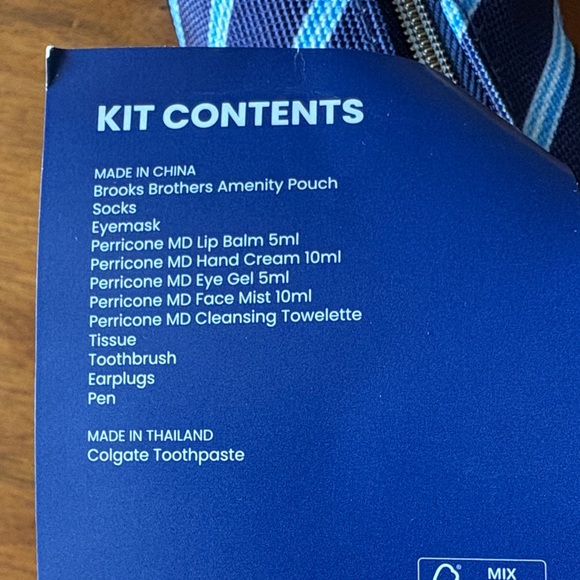 Brooks Brothers Travel Amenity Bag - 3-pack - Picture 5 of 5